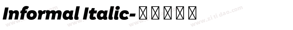 Informal Italic字体转换